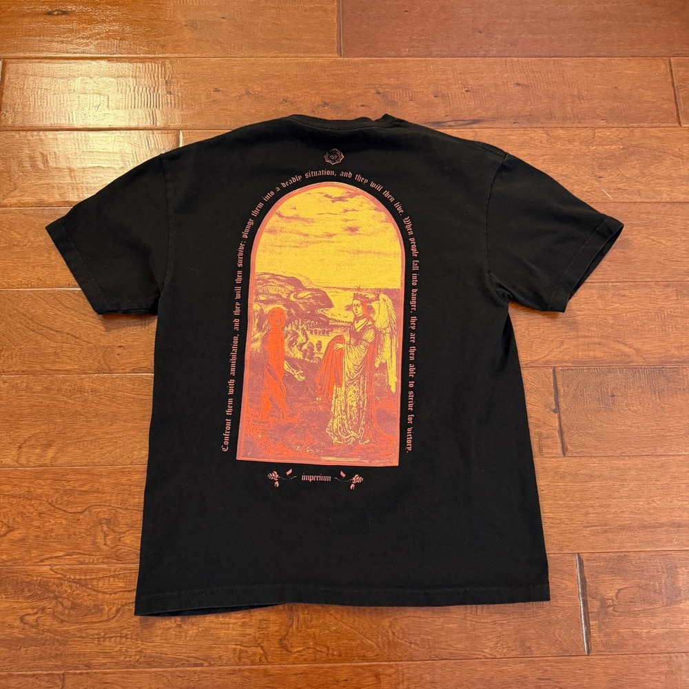 Empyre T-Shirt Mens Large Black Imperium Graphic Sun Tzu Quote Tee Skate Zumiez